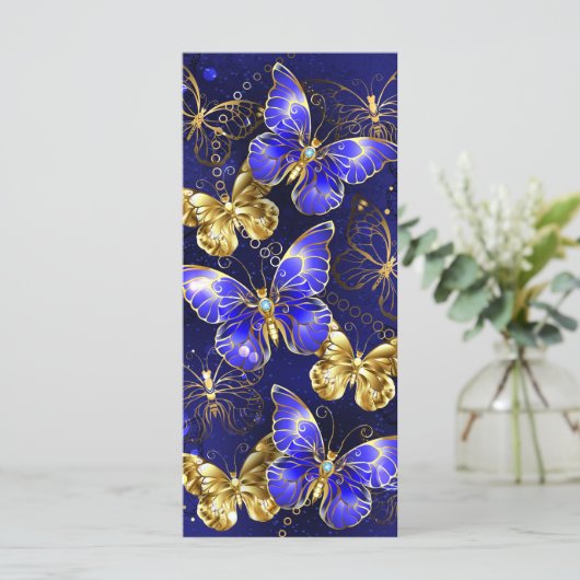 Compositie met Sapphire Butterflies Menu (Staand voorkant)