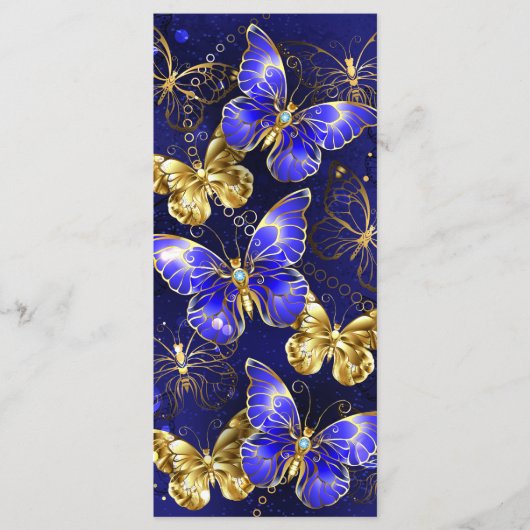 Compositie met Sapphire Butterflies Menu (Voorkant)