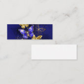 Compositie met Sapphire Butterflies Mini Visitekaartje (Voorkant / Achterkant)
