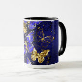 Compositie met Sapphire Butterflies Mok (Voorkant rechts)