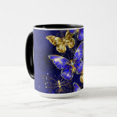 Compositie met Sapphire Butterflies Mok (Voorkant links)