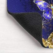 Compositie met Sapphire Butterflies Muismat (Hoek)