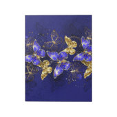 Compositie met Sapphire Butterflies Notitieblok (Linkerzijde)