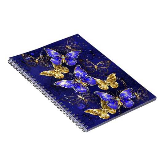Compositie met Sapphire Butterflies Notitieboek (Rechterzijde)