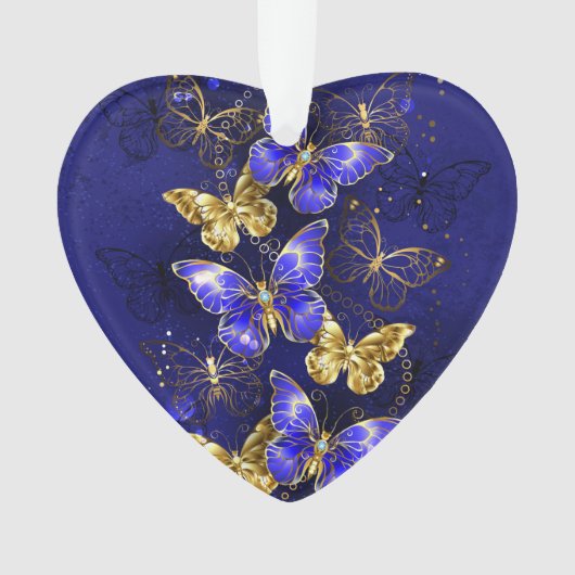 Compositie met Sapphire Butterflies Ornament (voorkant)