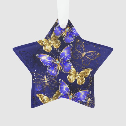 Compositie met Sapphire Butterflies Ornament (voorkant)