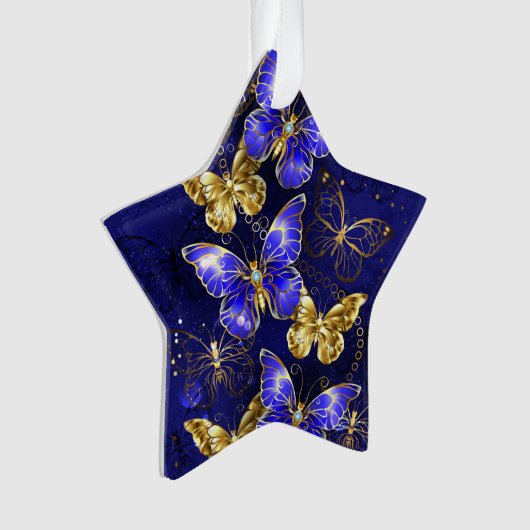 Compositie met Sapphire Butterflies Ornament (voorkant)