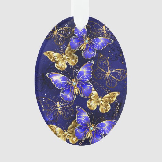 Compositie met Sapphire Butterflies Ornament (voorkant)