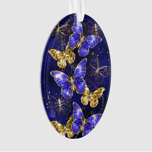 Compositie met Sapphire Butterflies Ornament (voorkant)