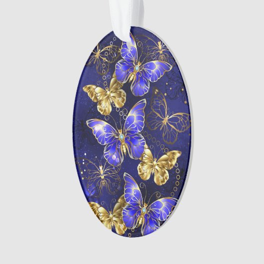 Compositie met Sapphire Butterflies Ornament (voorkant)