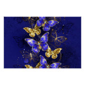 Compositie met Sapphire Butterflies Perfect Poster (Voorkant)