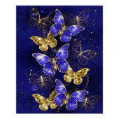 Compositie met Sapphire Butterflies Perfect Poster (Voorkant)