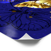 Compositie met Sapphire Butterflies Perfect Poster (Hoek)