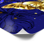 Compositie met Sapphire Butterflies Perfect Poster (Hoek)