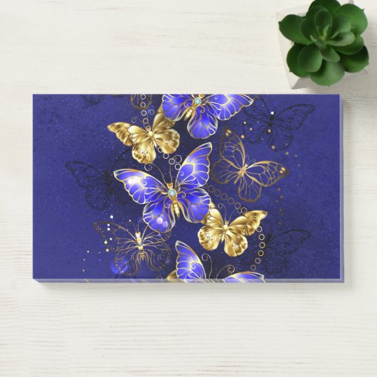 Compositie met Sapphire Butterflies Post-it® Notes (Kantoor)