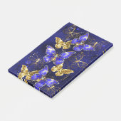 Compositie met Sapphire Butterflies Post-it® Notes (Schuin)