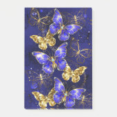 Compositie met Sapphire Butterflies Post-it® Notes (Voorkant)