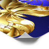 Compositie met Sapphire Butterflies Poster (Hoek)