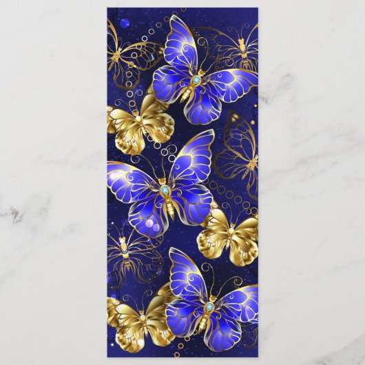 Compositie met Sapphire Butterflies Programmakaart (Voorkant)