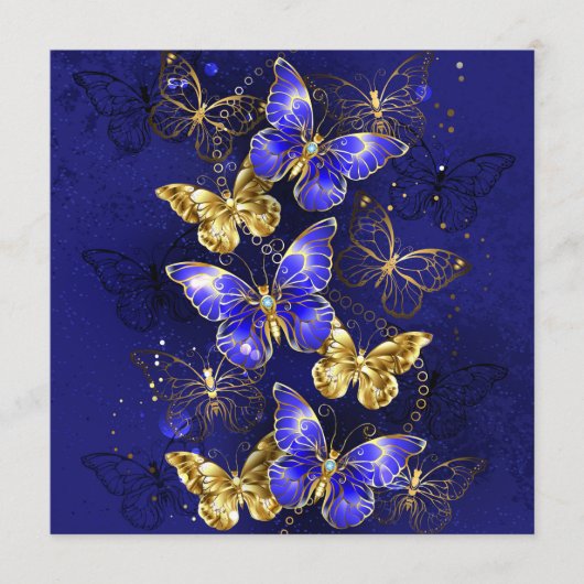 Compositie met Sapphire Butterflies Programmakaart (Voorkant)