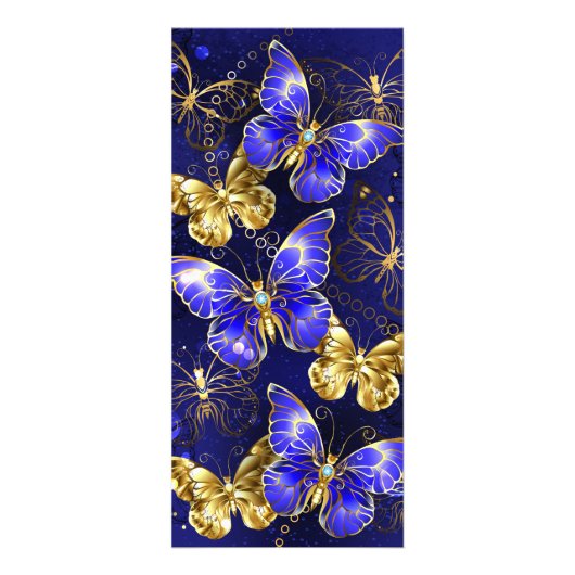 Compositie met Sapphire Butterflies Reclamekaart (Voorkant)