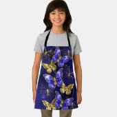 Compositie met Sapphire Butterflies Schort (Insitu)