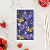 Compositie met Sapphire Butterflies Servet (Insitu)