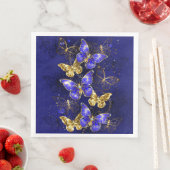 Compositie met Sapphire Butterflies Servet (Insitu)