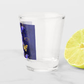 Compositie met Sapphire Butterflies Shot Glas (Rechts)