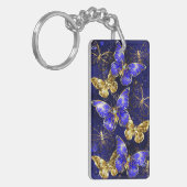 Compositie met Sapphire Butterflies Sleutelhanger (Voorkant Links)