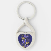 Compositie met Sapphire Butterflies Sleutelhanger (Voorkant)