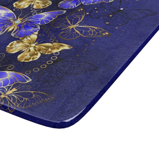 Compositie met Sapphire Butterflies Snijplank (Hoek)