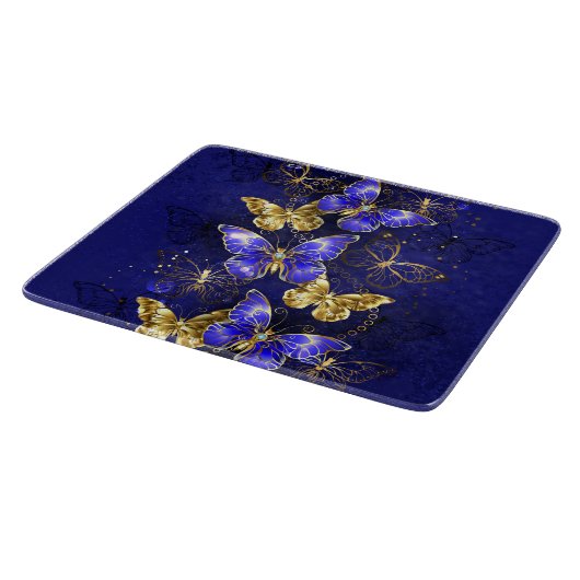 Compositie met Sapphire Butterflies Snijplank (Hoek)
