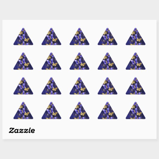 Compositie met Sapphire Butterflies Sticker (Vel)