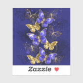 Compositie met Sapphire Butterflies Sticker (Vel)