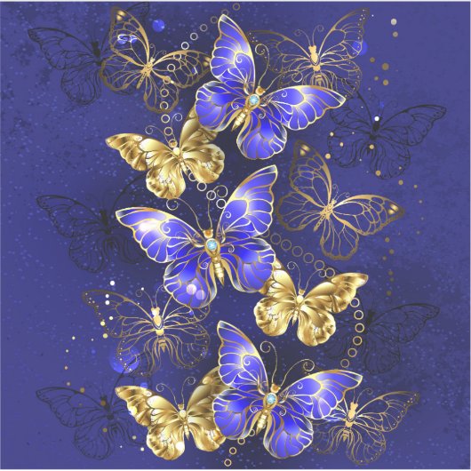 Compositie met Sapphire Butterflies Sticker (Voorkant)