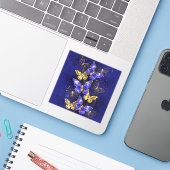 Compositie met Sapphire Butterflies Sticker (Laptop met iPhone)