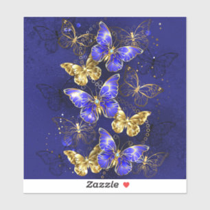 Compositie met Sapphire Butterflies Sticker