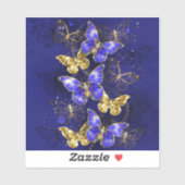 Compositie met Sapphire Butterflies Sticker (Vel)