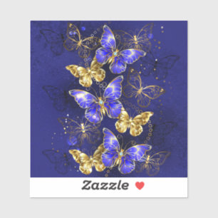 Compositie met Sapphire Butterflies Sticker