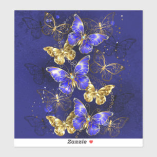 Compositie met Sapphire Butterflies Sticker