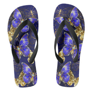 Compositie met Sapphire Butterflies Teenslippers