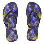 Compositie met Sapphire Butterflies Teenslippers (Voetbed)