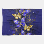 Compositie met Sapphire Butterflies Theedoek (Horizontaal)