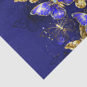 Compositie met Sapphire Butterflies Tissuepapier (Detail)