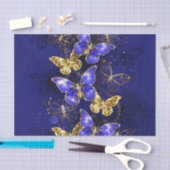 Compositie met Sapphire Butterflies Tissuepapier (Craft)