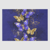Compositie met Sapphire Butterflies Tissuepapier (Voorkant)