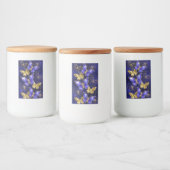 Compositie met Sapphire Butterflies Voedselcontainer Etiket (Flessen)