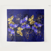 Compositie met Sapphire Butterflies Wandkleed (Voorkant (horizontaal))