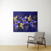 Compositie met Sapphire Butterflies Wandkleed (In Situ (horizontaal))